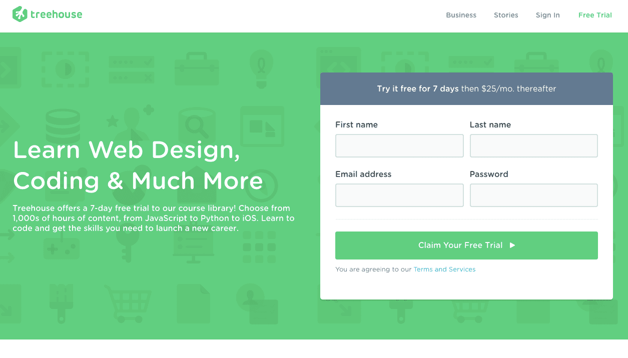 Start Learning at Treehouse for Free